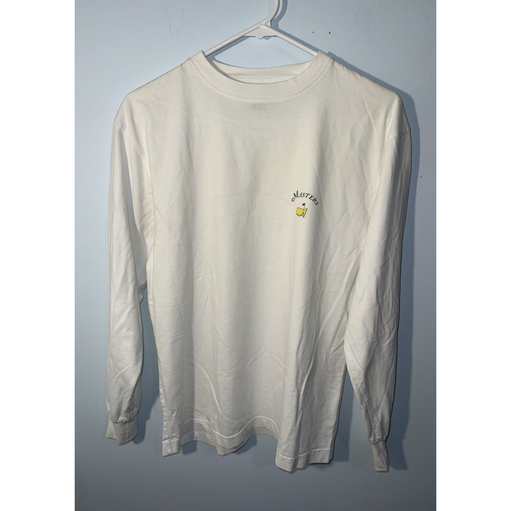 MASTERS Collection Long Sleeve Shirt Golf Augusta National White Size Small